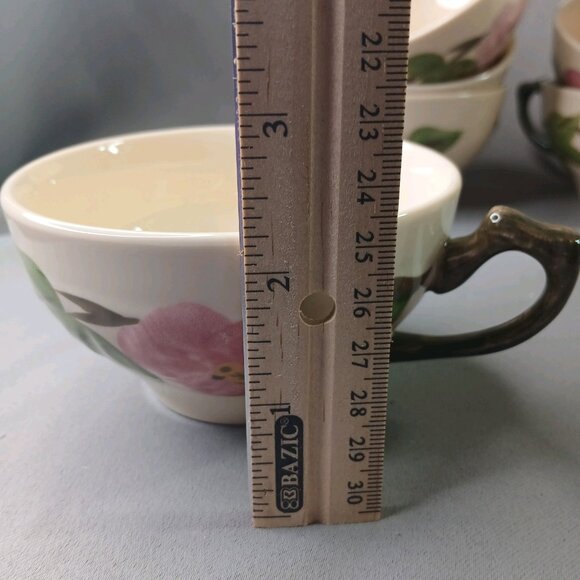 Franciscan Desert Rose 6 Cups and 6 Saucers 2003 Made In China Preowned - Picture 8 of 10